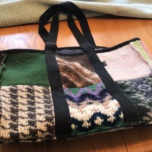 A wool tote bag! A  fun bag for just about anything you need to take with you.